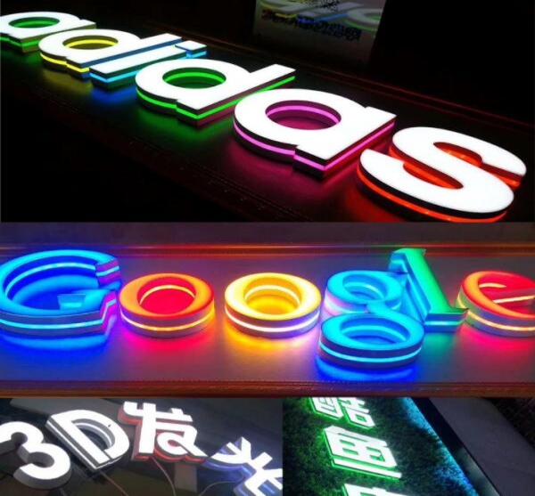 3D發光字制作，3D發光字打印加工