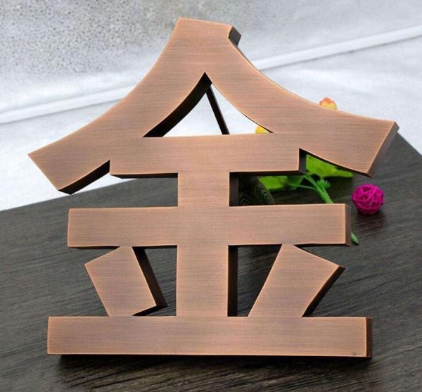 精工仿古字 打磨銅質金屬字